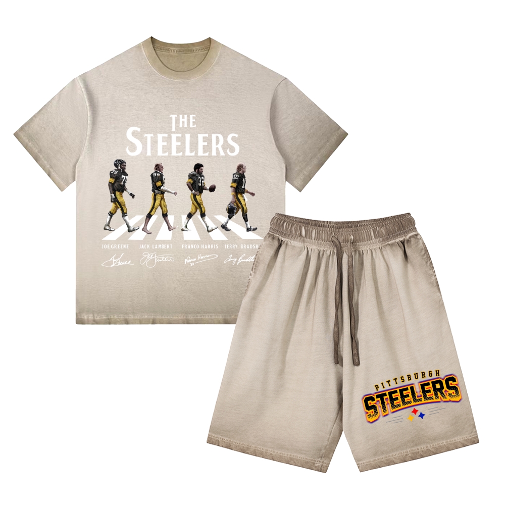 STEELERS | Washed Tee&Shorts Set 2601002213