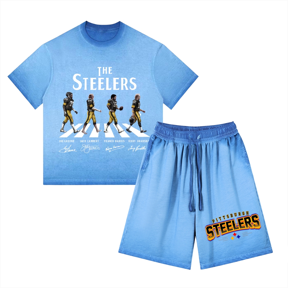 STEELERS | Washed Tee&Shorts Set 2601002213