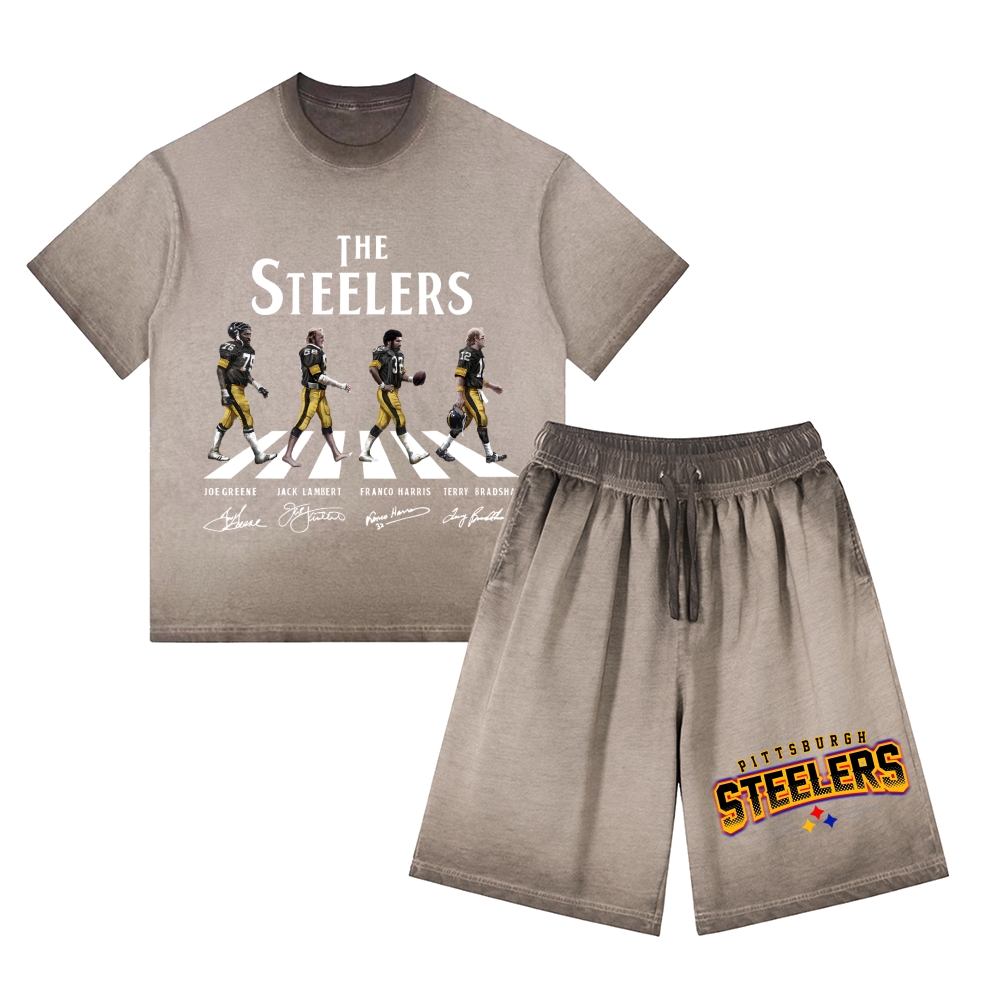 STEELERS | Washed Tee&Shorts Set 2601002213