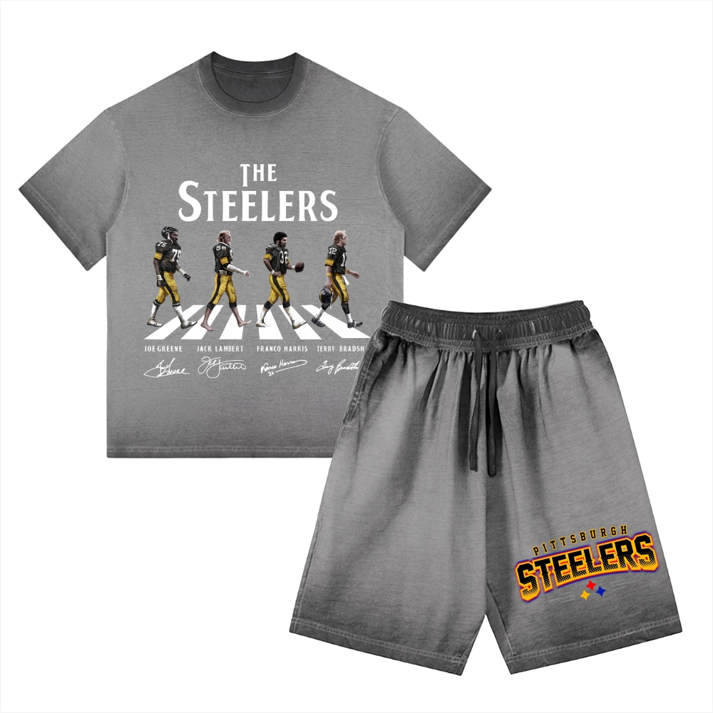 STEELERS | Washed Tee&Shorts Set 2601002213
