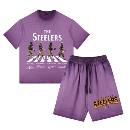 STEELERS | Washed Tee&Shorts Set 2601002213