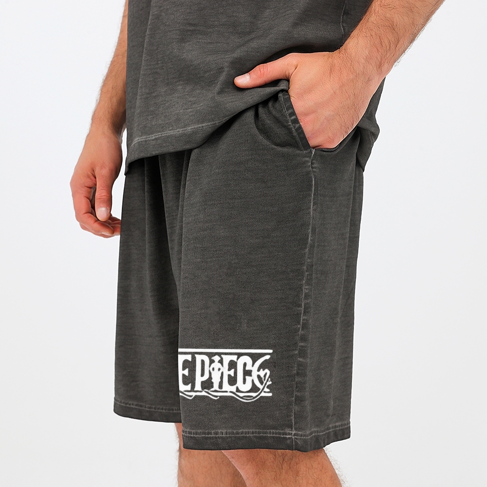 One Piece | Washed Tee&Shorts Set  