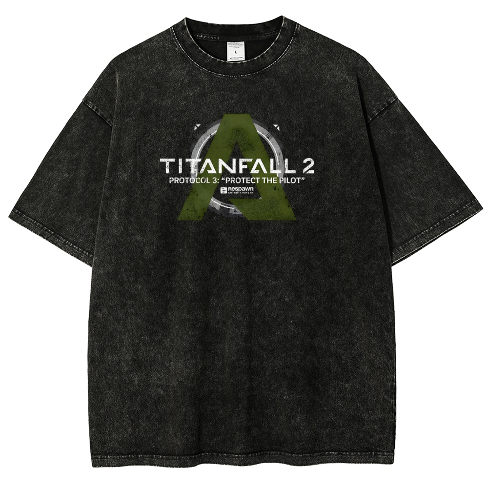 TITANFALL Unisex Fit Washed T-Shirt 2601003431