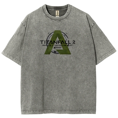 TITANFALL Unisex Fit Washed T-Shirt 2601003431