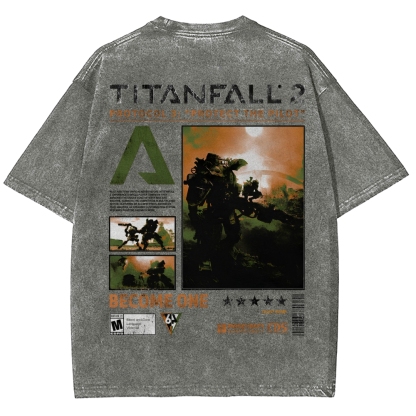 TITANFALL Unisex Fit Washed T-Shirt 2601003431
