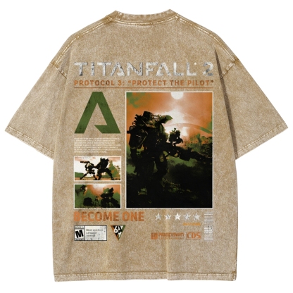 TITANFALL Unisex Fit Washed T-Shirt 2601003431