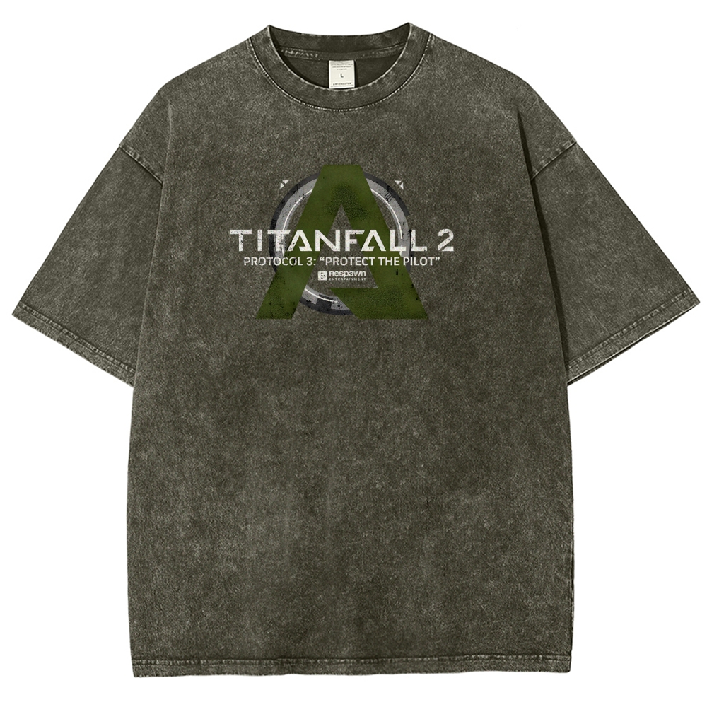 TITANFALL Unisex Fit Washed T-Shirt 2601003431