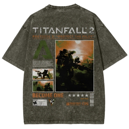 TITANFALL Unisex Fit Washed T-Shirt 2601003431