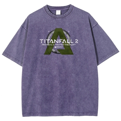 TITANFALL Unisex Fit Washed T-Shirt 2601003431