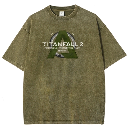 TITANFALL Unisex Fit Washed T-Shirt 2601003431