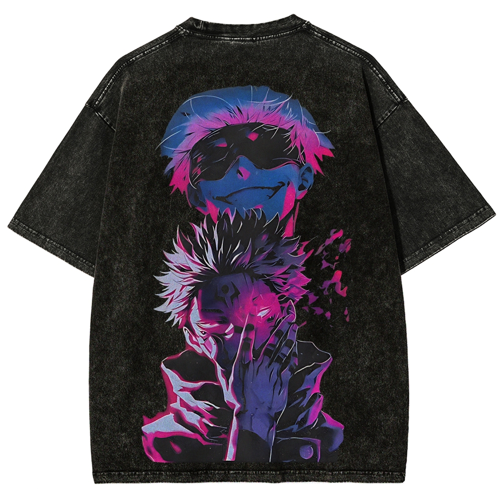 Jujutsu Kaisen Printed Unisex Washed T-Shirt