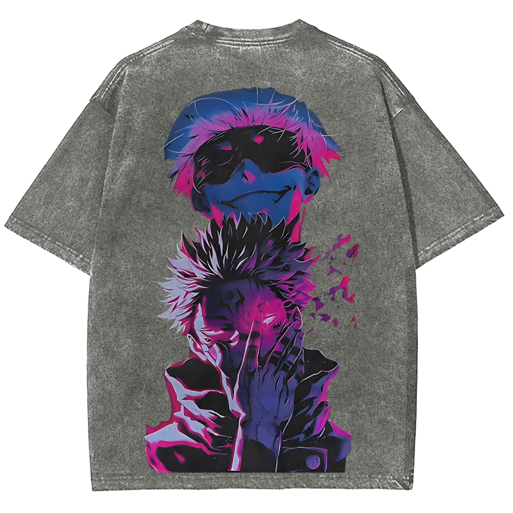 Jujutsu Kaisen Printed Unisex Washed T-Shirt