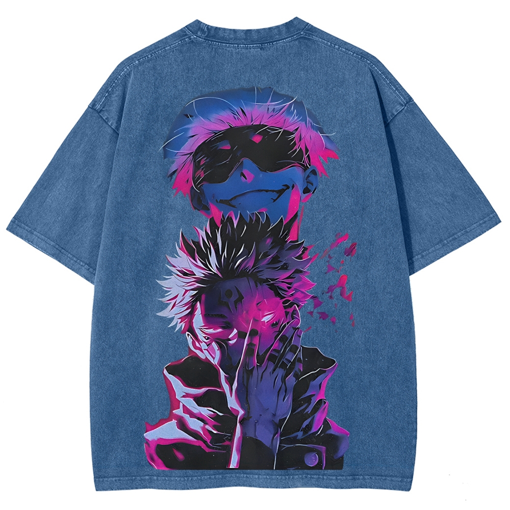 Jujutsu Kaisen Printed Unisex Washed T-Shirt