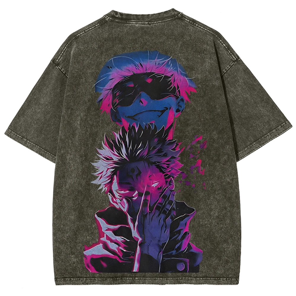 Jujutsu Kaisen Printed Unisex Washed T-Shirt