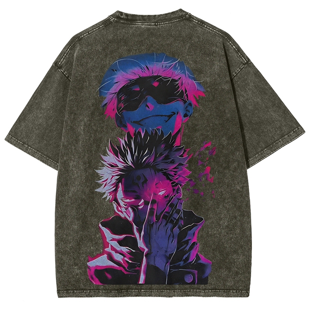 Jujutsu Kaisen Printed Unisex Washed T-Shirt