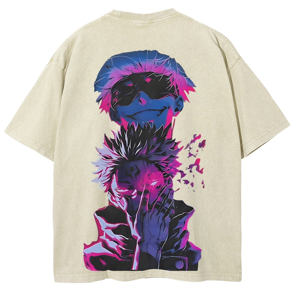 Jujutsu Kaisen Printed Unisex Washed T-Shirt