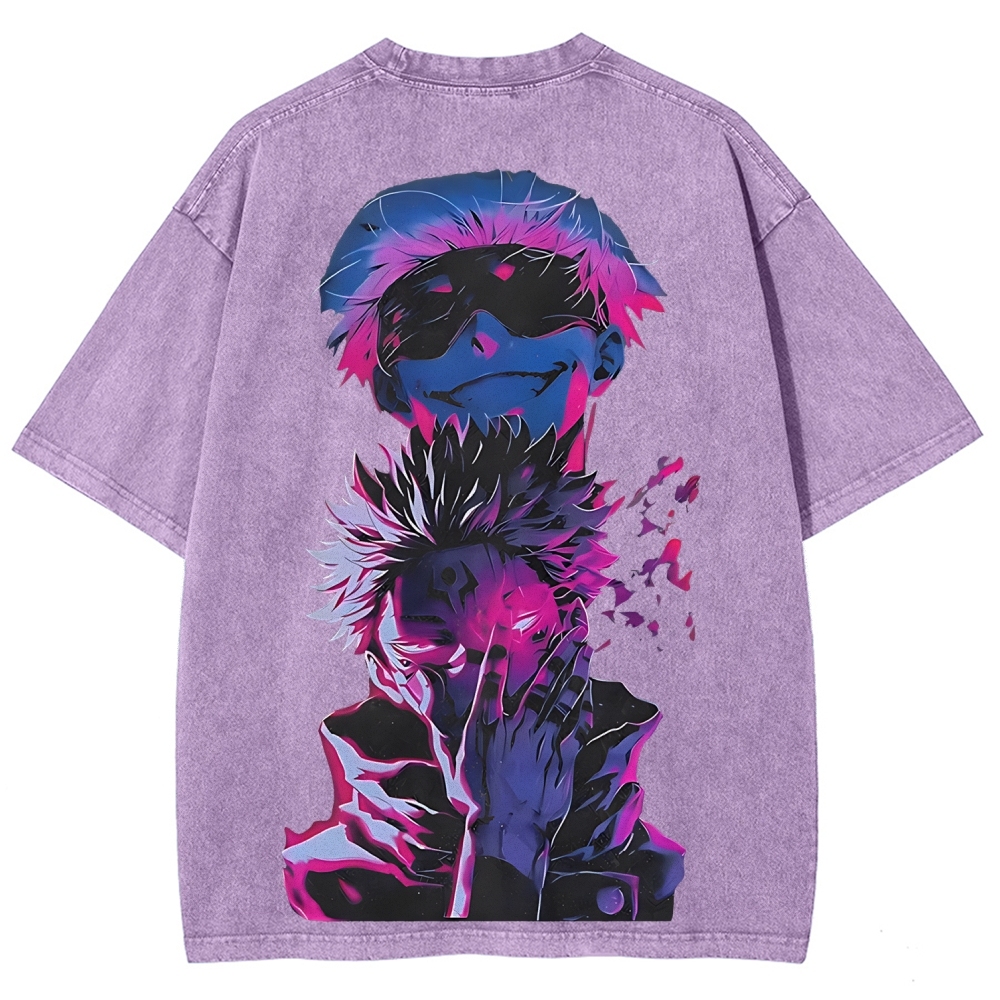 Jujutsu Kaisen Printed Unisex Washed T-Shirt