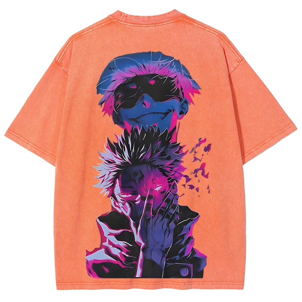 Jujutsu Kaisen Printed Unisex Washed T-Shirt