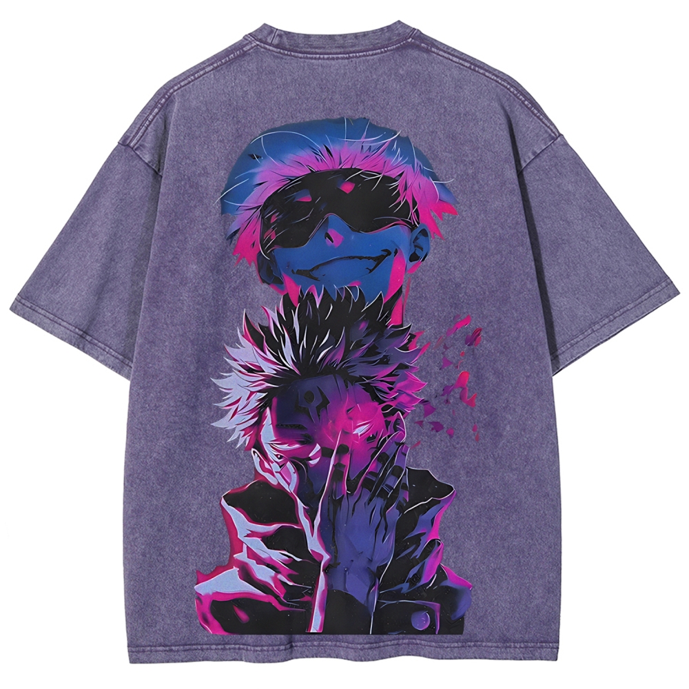 Jujutsu Kaisen Printed Unisex Washed T-Shirt