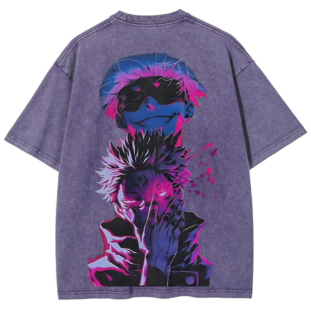 Jujutsu Kaisen Printed Unisex Washed T-Shirt
