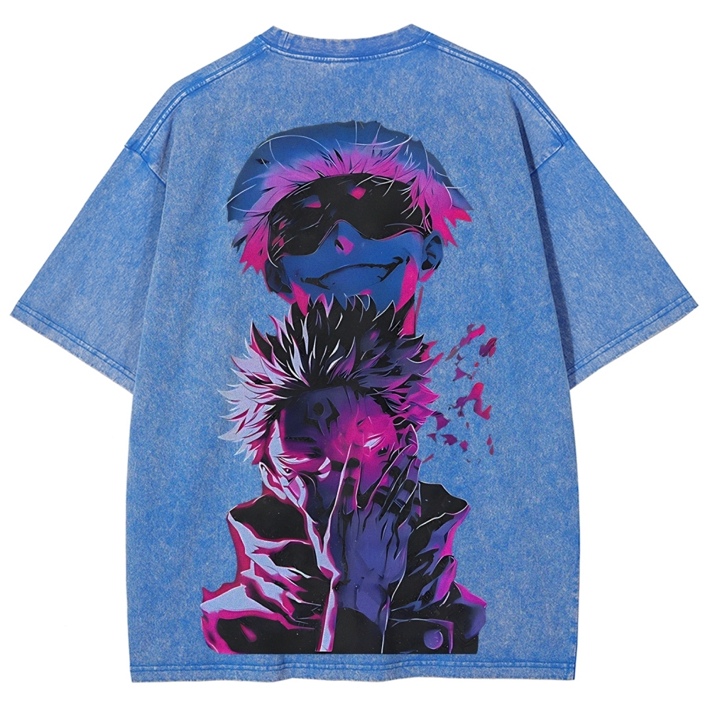 Jujutsu Kaisen Printed Unisex Washed T-Shirt