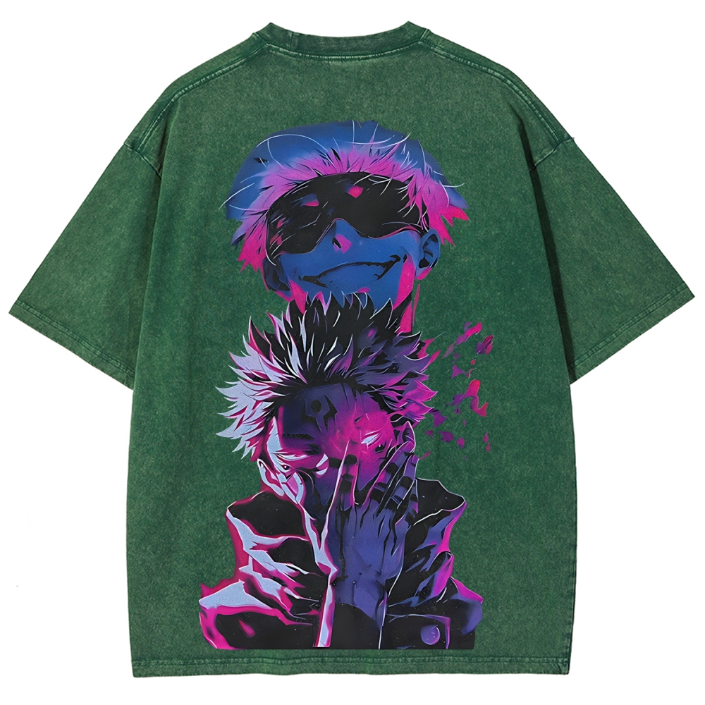 Jujutsu Kaisen Printed Unisex Washed T-Shirt