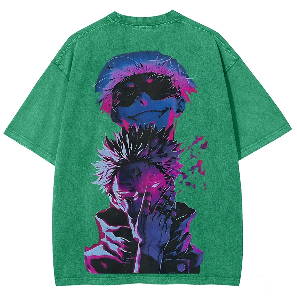 Jujutsu Kaisen Printed Unisex Washed T-Shirt
