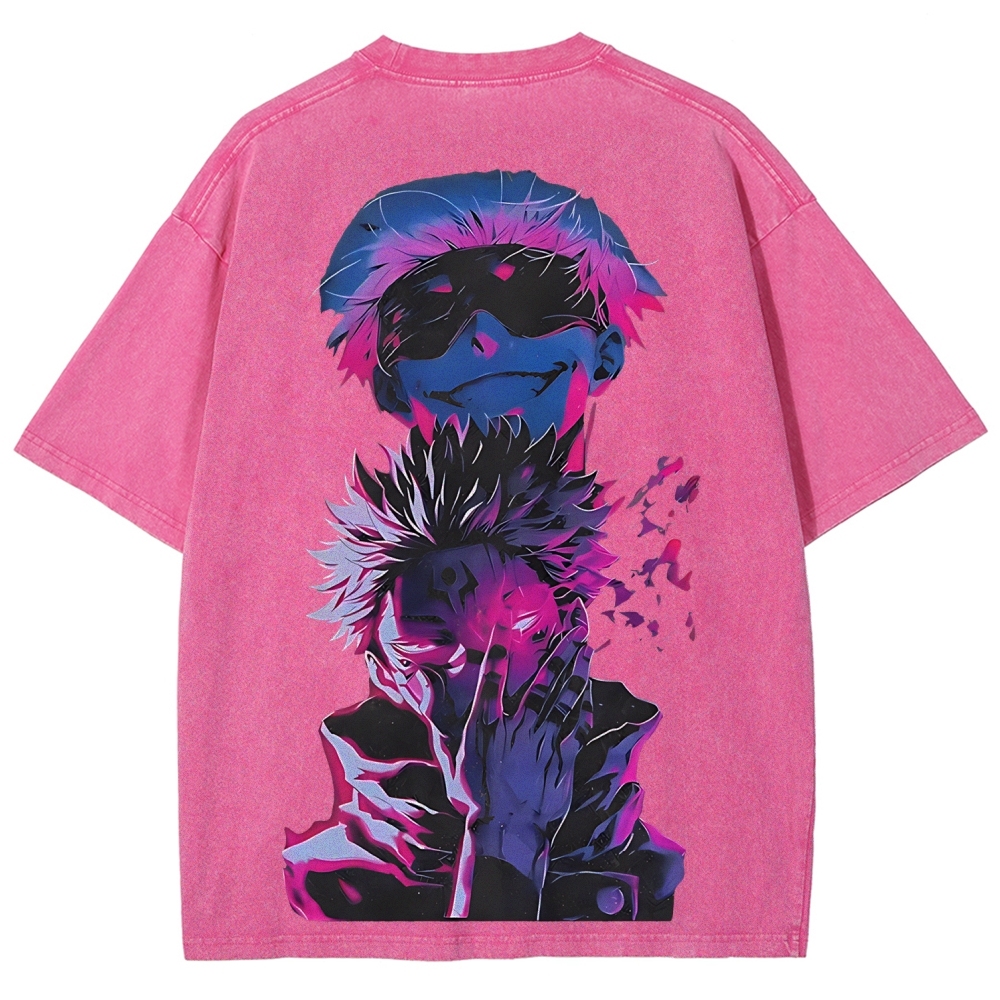 Jujutsu Kaisen Printed Unisex Washed T-Shirt