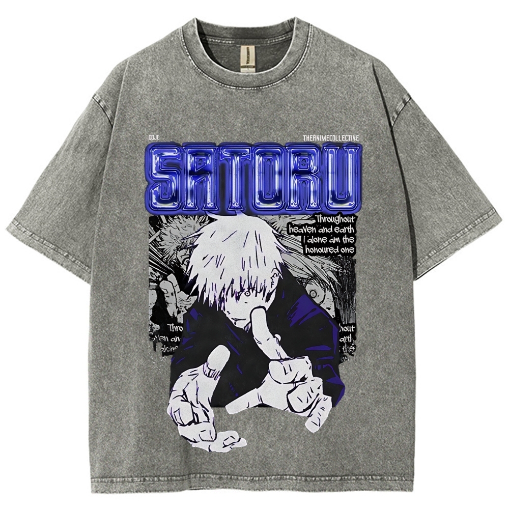 Gojo Vintage Oversized T-Shirt | Jujutsu Kaisen