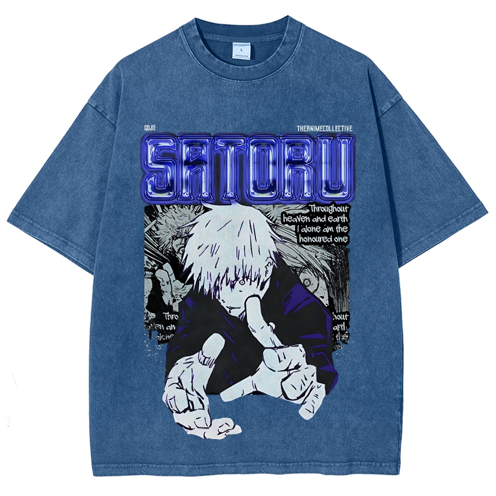 Gojo Vintage Oversized T-Shirt | Jujutsu Kaisen