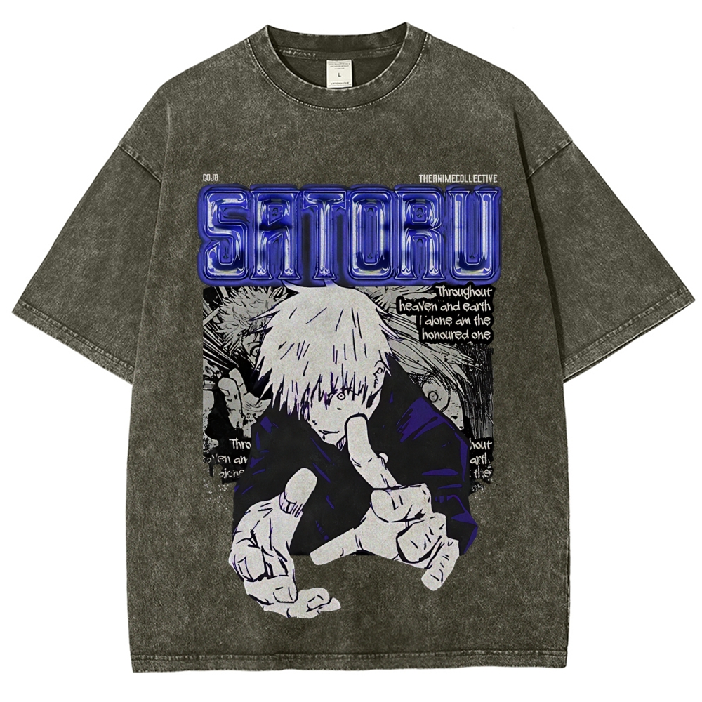 Gojo Vintage Oversized T-Shirt | Jujutsu Kaisen