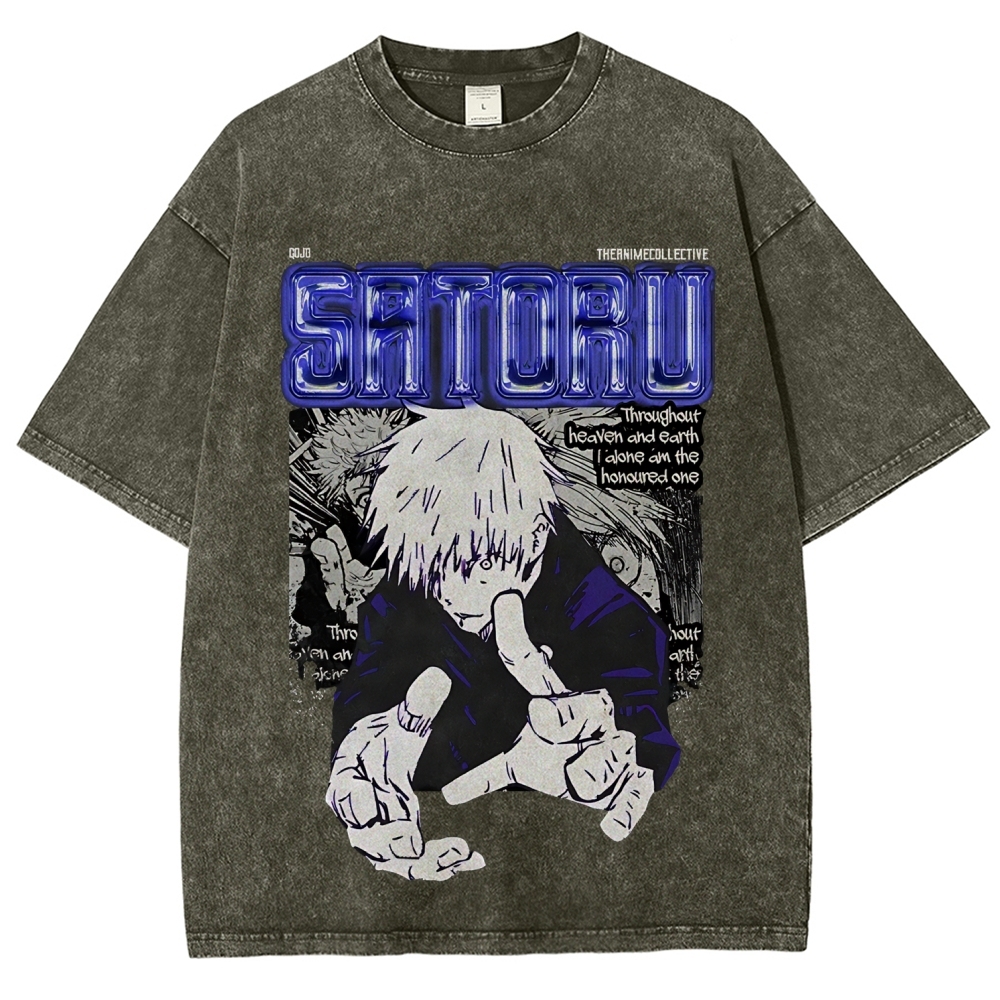 Gojo Vintage Oversized T-Shirt | Jujutsu Kaisen