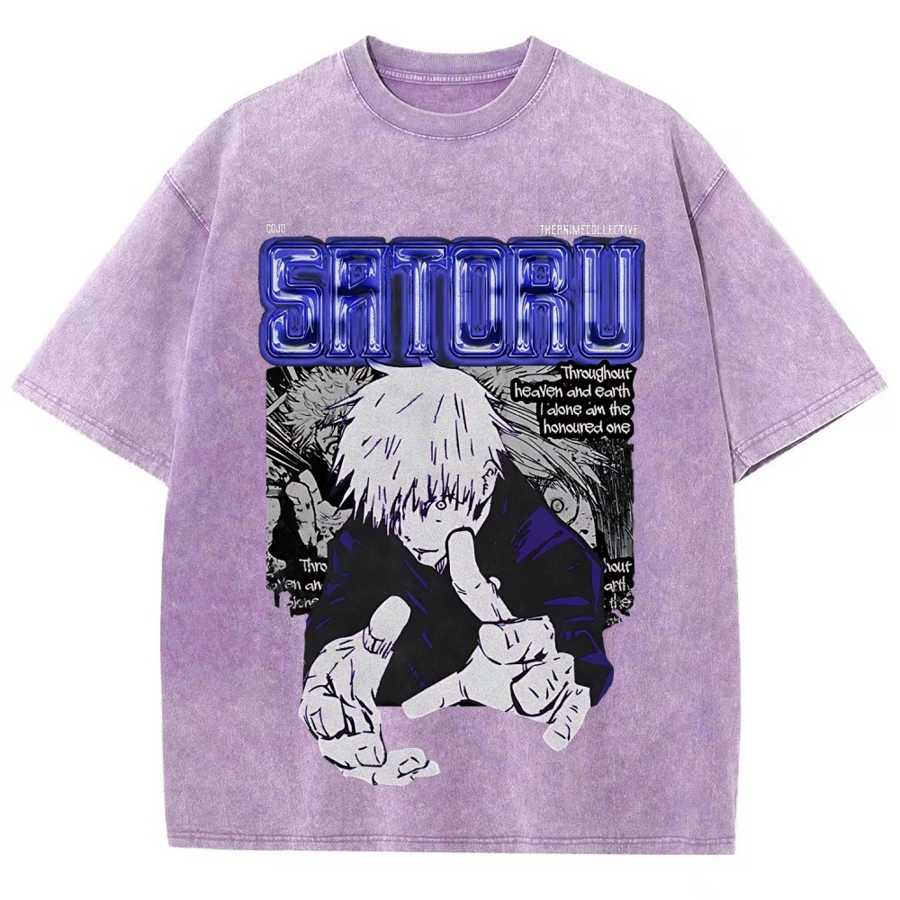Gojo Vintage Oversized T-Shirt | Jujutsu Kaisen
