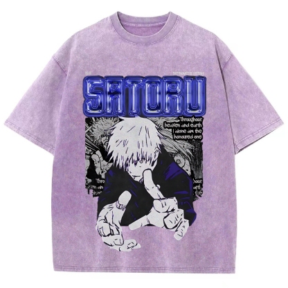 Gojo Vintage Oversized T-Shirt | Jujutsu Kaisen