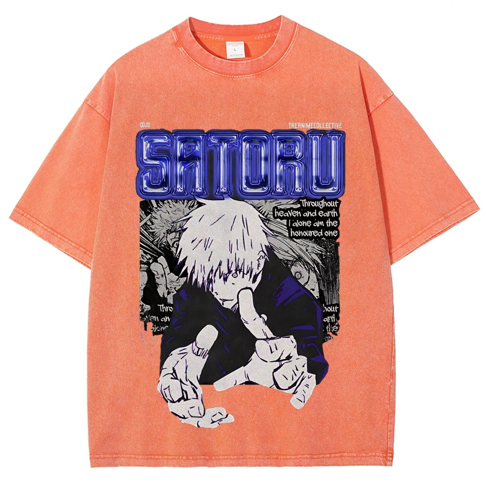 Gojo Vintage Oversized T-Shirt | Jujutsu Kaisen