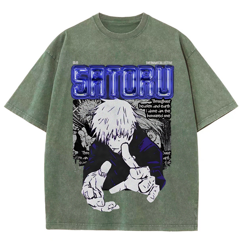 Gojo Vintage Oversized T-Shirt | Jujutsu Kaisen