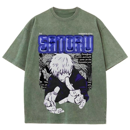 Gojo Vintage Oversized T-Shirt | Jujutsu Kaisen
