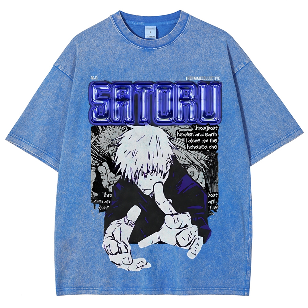 Gojo Vintage Oversized T-Shirt | Jujutsu Kaisen