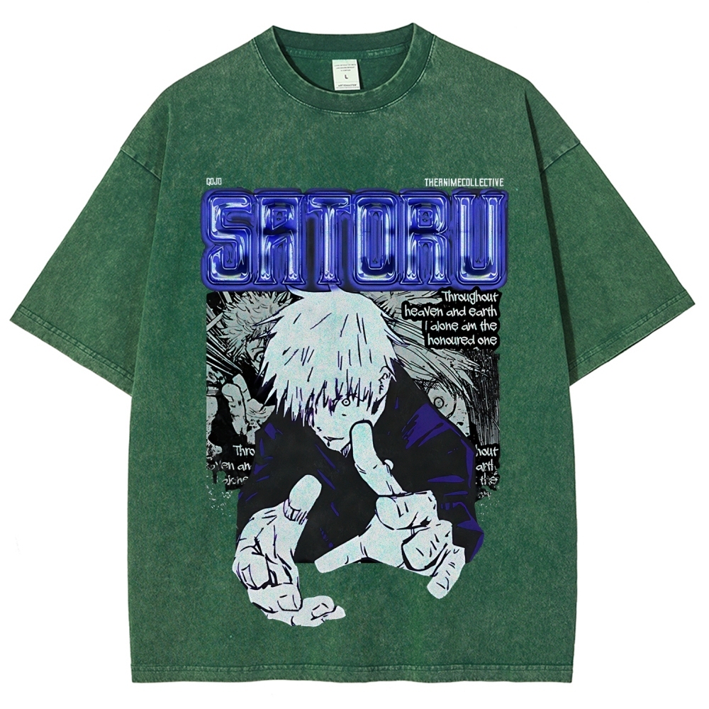 Gojo Vintage Oversized T-Shirt | Jujutsu Kaisen