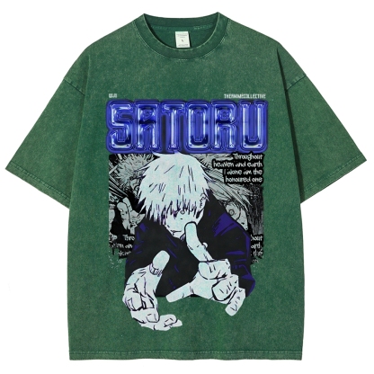Gojo Vintage Oversized T-Shirt | Jujutsu Kaisen