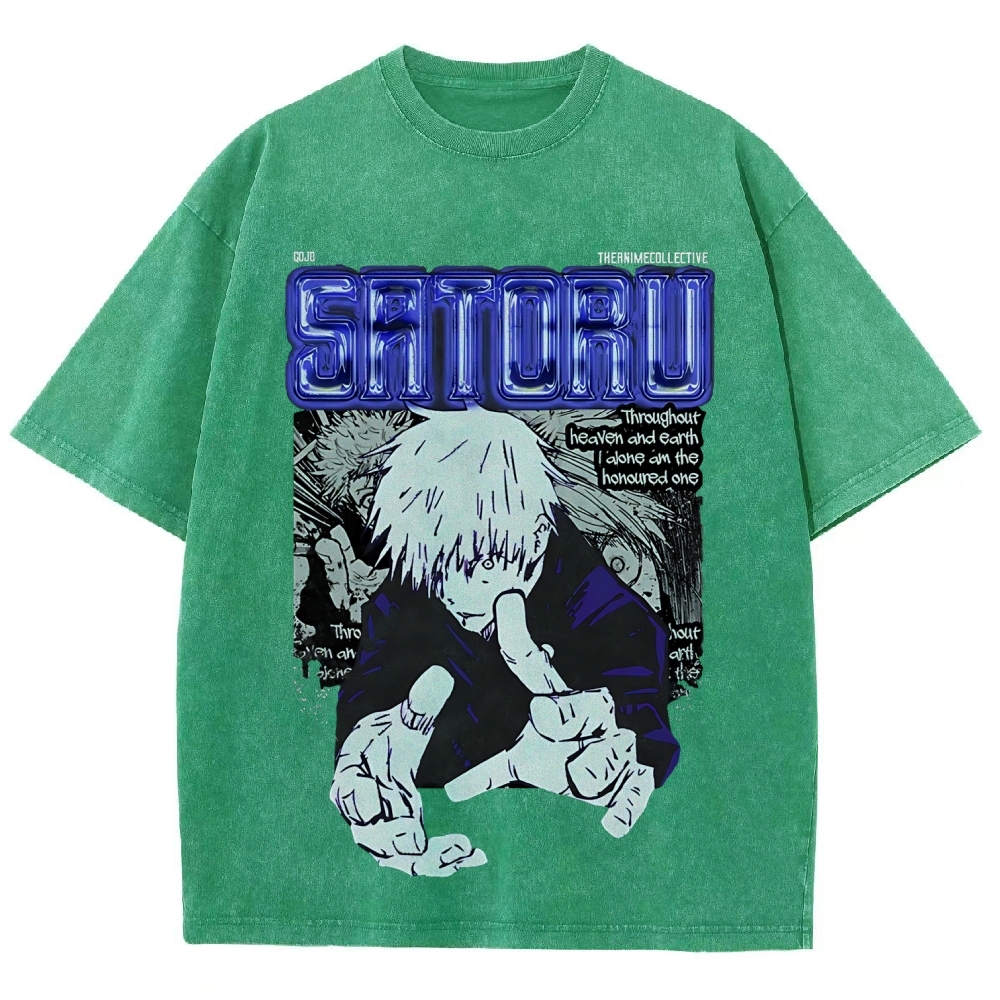 Gojo Vintage Oversized T-Shirt | Jujutsu Kaisen