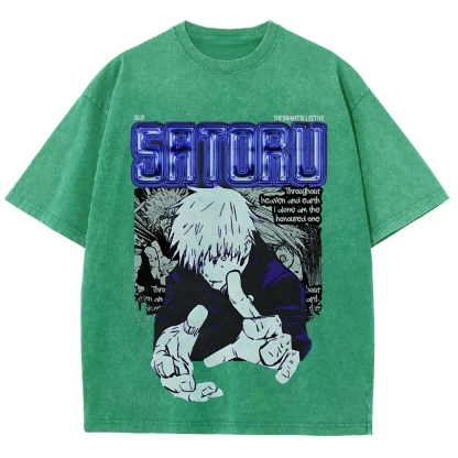 Gojo Vintage Oversized T-Shirt | Jujutsu Kaisen