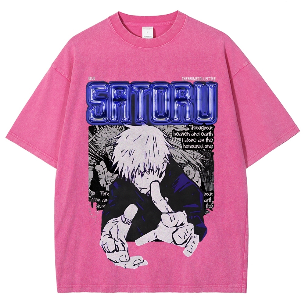 Gojo Vintage Oversized T-Shirt | Jujutsu Kaisen