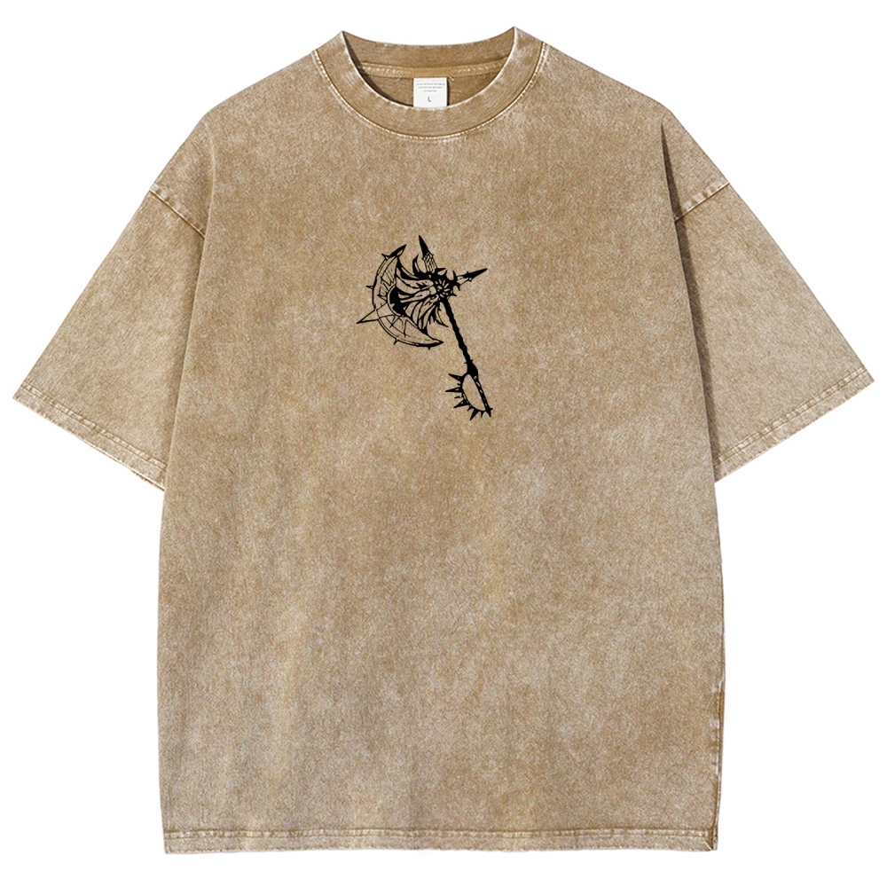 Seven Deadly Sins Escanor Printed Unisex Washed T-Shirt