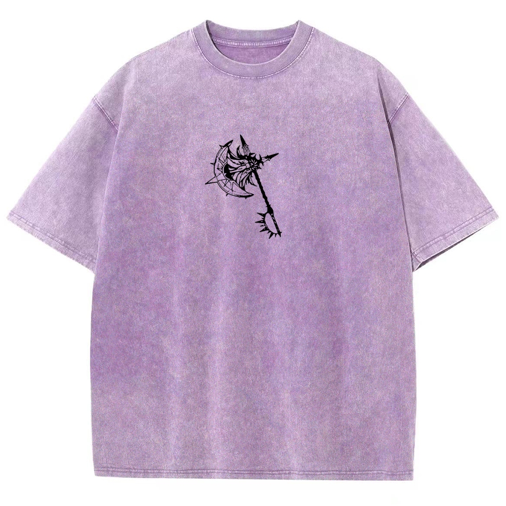 Seven Deadly Sins Escanor Printed Unisex Washed T-Shirt