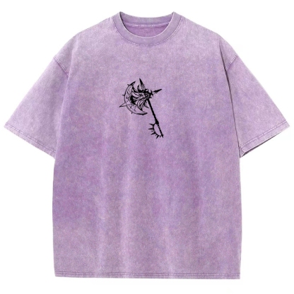 Seven Deadly Sins Escanor Printed Unisex Washed T-Shirt