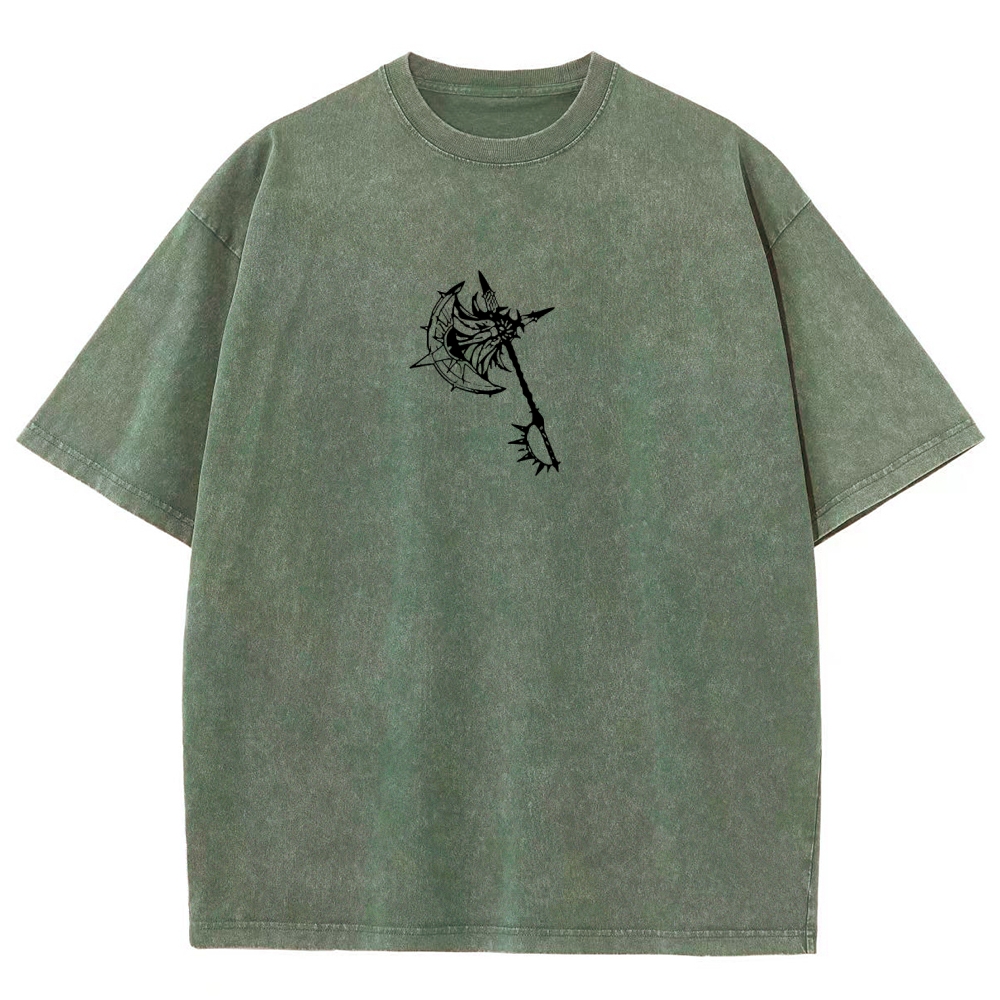 Seven Deadly Sins Escanor Printed Unisex Washed T-Shirt