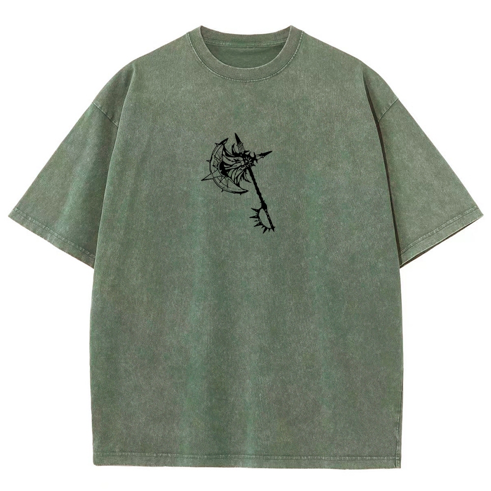 Seven Deadly Sins Escanor Printed Unisex Washed T-Shirt