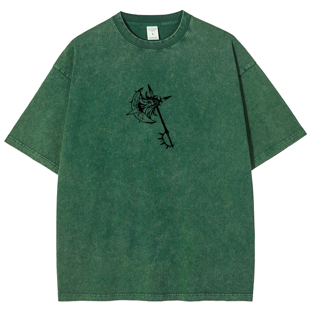 Seven Deadly Sins Escanor Printed Unisex Washed T-Shirt