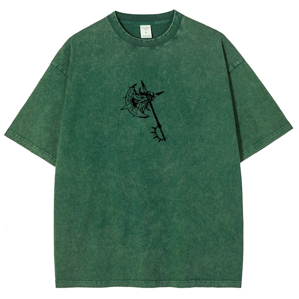 Seven Deadly Sins Escanor Printed Unisex Washed T-Shirt